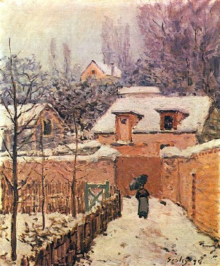 Alfred Sisley Garten im Louveciennes im Schnee China oil painting art